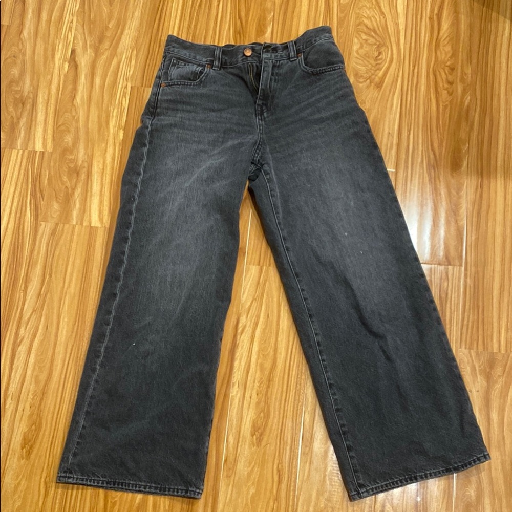 Black Wide-Leg Jeans Madewell